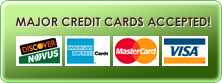 credit cards accepted